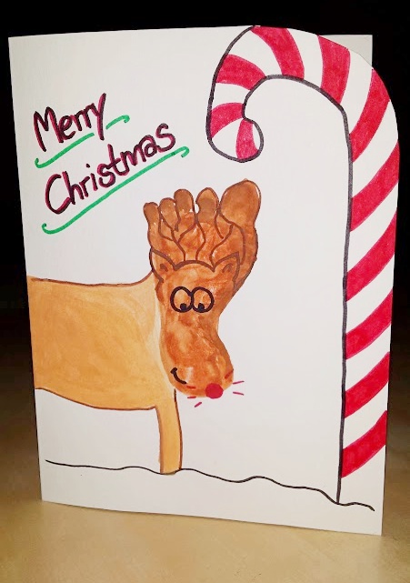 create cute christmas cards with baby feet fun with kids