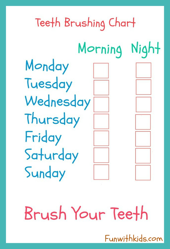 Worksheets For Children Chore Chart Ideas